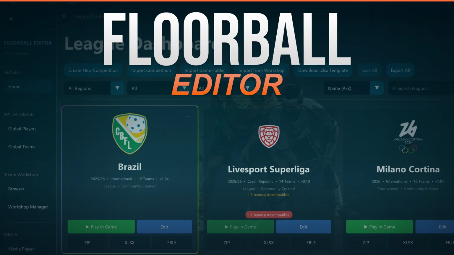 Floorball Editor promotional artwork