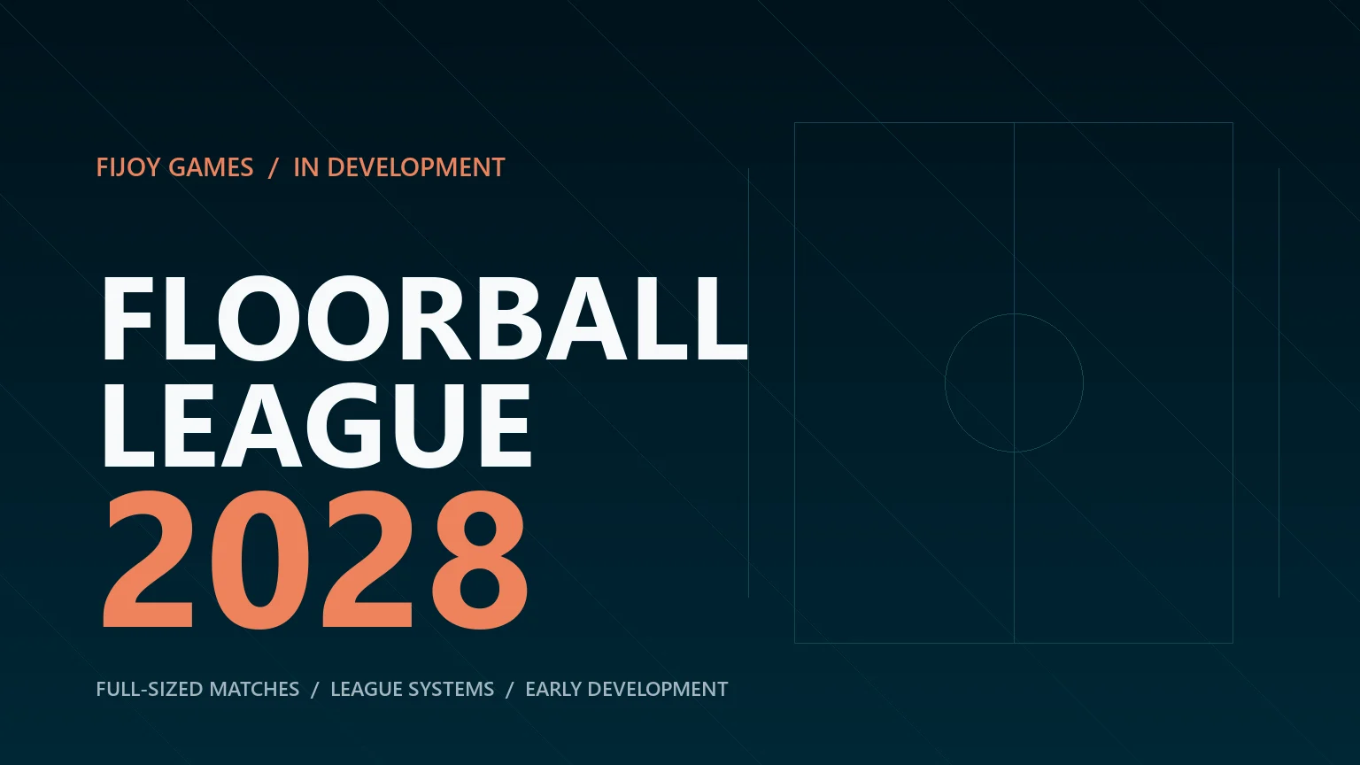 Floorball League 2028 promotional artwork